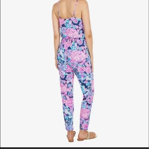 Lilly Pulitzer Dante Floral Sleeveless Jumpsuit.Size XXS - Picture 2 of 15